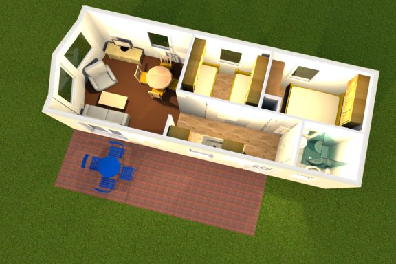 Grundriss Bungalow Kolibri
