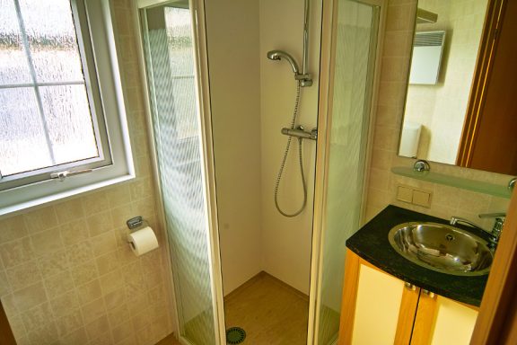 Badezimmer im Bungalow Pelikan