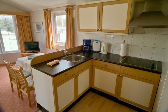 Küche im Bungalow Pelikan